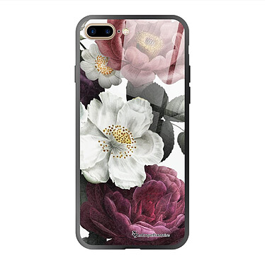 LaCoqueFrançaise Coque iPhone 7 Plus/ 8 Plus Coque Soft Touch Glossy Fleurs roses Design