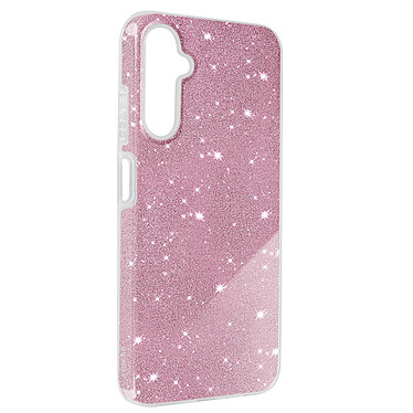 Avizar Coque pour Samsung Galaxy A05s Paillette Silicone Semi rigide Fin Rose