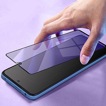 Avizar Protège écran pour Xiaomi Redmi Note 12 Pro 5G Anti-lumière Bleue Noir pas cher