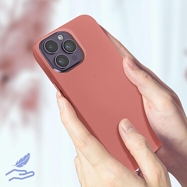Acheter Avizar Coque pour iPhone 14 Pro Silicone Semi-rigide Finition Soft-touch Fine  rose