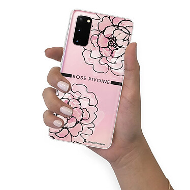 LaCoqueFrançaise Coque Samsung Galaxy S20 360 intégrale transparente Motif Rose Pivoine Tendance pas cher