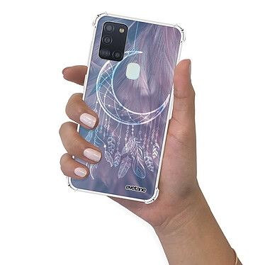 Evetane Coque Samsung Galaxy A21S anti-choc souple angles renforcés transparente Motif Lune Attrape Rêve pas cher