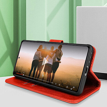 Avis Avizar Housse pour Xiaomi Poco F4 GT Clapet Portefeuille Fonction Support Vidéo  rouge