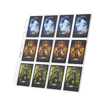 Ultimate Guard - Pack de 10 pochettes 24-Pocket QuadRow Pages Side-Loading Transparent pas cher