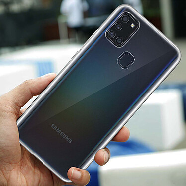 Avis Avizar Coque Samsung Galaxy A21s Film Verre Trempé Dureté 9H Transparent Contour noir