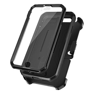 Supcase Coque pour iPhone SE 2022 2020 8 et 7 Multicouche Clip ceinture et béquille support Unicorn Beetle Pro  Noir