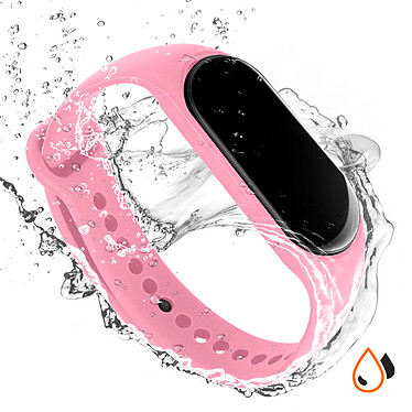 Avis Avizar Bracelet pour Xiaomi Mi Band 5 / 6 / 7 Silicone Soft Touch Waterproof Rose