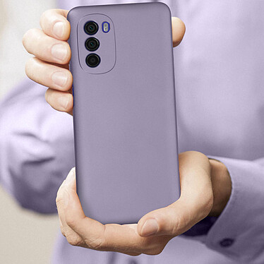 Acheter Avizar Coque Motorola Moto G51 5G Silicone Flexible Effet Métallisé Intérieur Doux  Violet