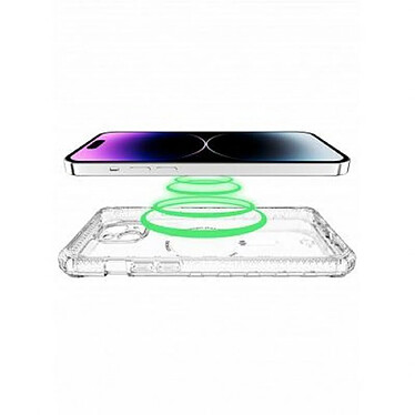 Avis Itskins Coque Renforcée Supreme R Clear MagSafe pour iPhone 15 Transparent