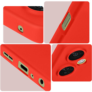 Acheter Avizar Coque pour OnePlus Nord CE 3 Lite 5G Silicone Soft Touch Finition Mate Anti-trace  Rouge