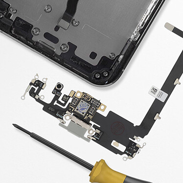 Acheter Clappio Connecteur de Charge pour iPhone 11 Pro Max, Port Lightning + Micro Argent