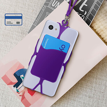 Avis Avizar Coque Cordon Universelle pour Smartphone avec Porte-carte  Violet