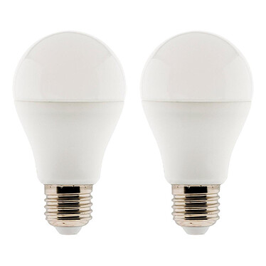 elexity - Lot de 2 ampoules LED Standard  6W E27 470lm 2700K (Blanc chaud)