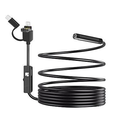 Avizar Endoscope Étanche IP67 Caméra Multi Ports USB-C Micro USB USB Longueur 2m