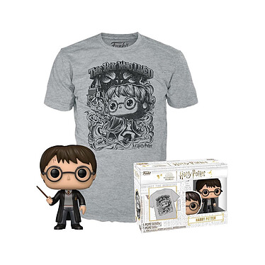 Harry Potter - Set POP! & Tee figurine et T-Shirt Harry Potter (FL) - Taille L