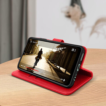 Acheter Avizar Étui Samsung Galaxy A22 Protection avec Porte-carte Fonction Support rouge