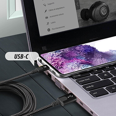 Avis Xtorm Câble  USB vers USB type C 1m Charge et Synchronisation Nylon Tressé Noir