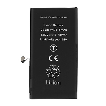 Clappio Batterie Decode PCB Version pour iPhone 12 et 12 Pro 2815mAh Noir