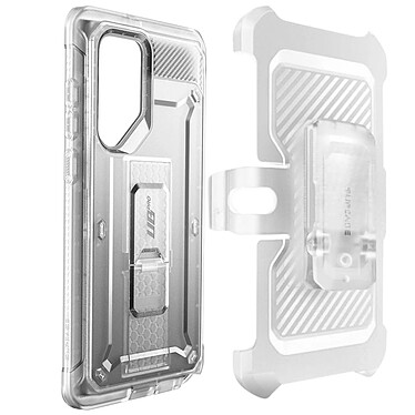 Supcase Coque pour Samsung Galaxy S22 Ultra Multicouche Clip ceinture et béquille support Unicorn Beetle Pro  Transparente