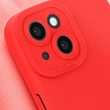 Avis Avizar Coque pour iPhone 15 Plus Silicone Mat Protection Caméra Rouge