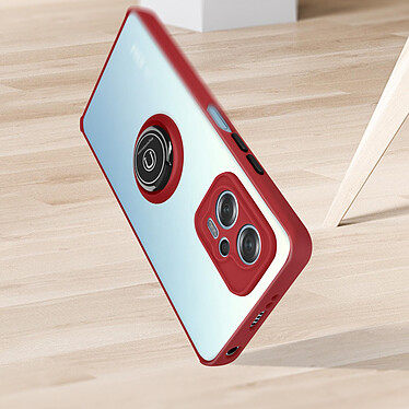 Acheter Avizar Coque pour Xiaomi Poco X4 GT Bi-matière Bague Métallique Support Vidéo  rouge