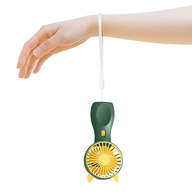 Acheter Avizar Mini Ventilateur Portatif Kawaii Silencieux et Rechargeable Vert Foncé