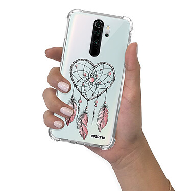 Evetane Coque Xiaomi Redmi Note 8 Pro anti-choc souple angles renforcés transparente Motif Attrape coeur pas cher