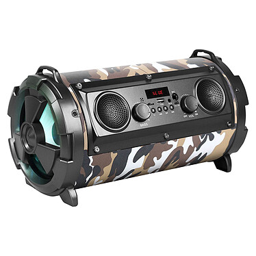 Avizar Enceinte Bluetooth SoundTube Karaoke Stéréo LED 8H REBELTEC - Vert Enceinte sans-fil Vert Universelle
