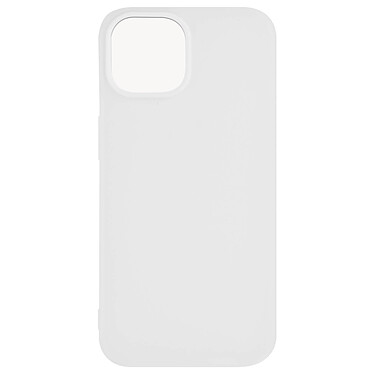 Avizar Coque pour Apple iPhone 15 Silicone Soft Touch Mate Anti-trace  blanche