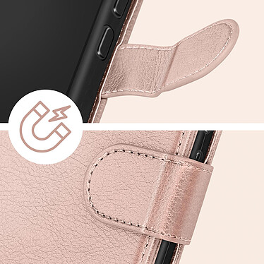 Avizar Étui pour Samsung Galaxy A54 5G Clapet Portefeuille Support Vidéo  Rose pas cher