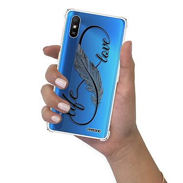 Evetane Coque Xiaomi Redmi 9A anti-choc souple angles renforcés transparente Motif Love Life pas cher