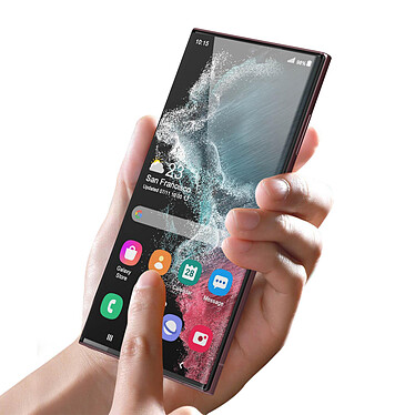 Acheter Force Glass Verre Incassable pour Samsung Galaxy S22 Ultra Dureté 9H+ Garantie à vie  Noir