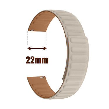 Avizar Bracelet pour Honor Magic Watch / GS3 Silicone Souple Attache Magnétique Gris pas cher