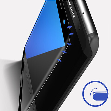 Acheter 3mk Film pour Samsung Galaxy S7 Edge Verre Trempé 9H Bords Renforcés Incurvés Hardglass Max  Noir