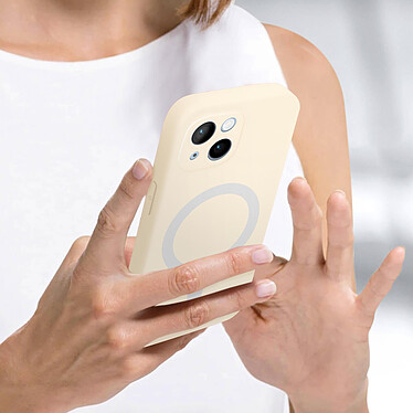 Acheter Avizar Coque pour iPhone 14 Plus Compatible Magsafe Protection Semi Rigide Soft-Touch  blanc