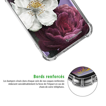 Acheter LaCoqueFrançaise Coque Samsung Galaxy S9 anti-choc souple angles renforcés transparente Motif Fleurs roses