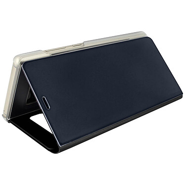 Avizar Housse Galaxy Note 8 Etui folio Miroir Fonction Stand Protection - Noir pas cher