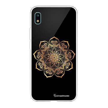 LaCoqueFrançaise Coque Samsung Galaxy A10 360 intégrale transparente Motif Mandala Or Tendance