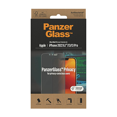 Acheter PanzerGlass Verre de protection Privacy pour iPhone 14/13/13 Pro (PG-P2771)