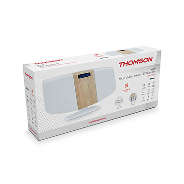 Thomson MIC401BT - Micro-chaîne stéréo Radio CD/Bluetooth - Blanc pas cher