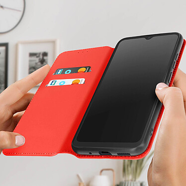 Avis Avizar Housse pour Xiaomi Redmi 12C Clapet Magnétique Porte-carte Support vidéo  Rouge