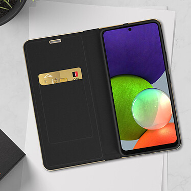 Avis Forcell Étui pour Samsung Galaxy A53 5G Porte-carte Support Vidéo  Luna Book Gold Noir