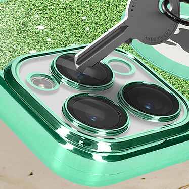 Avis Avizar Coque pour iPhone 13 Pro Max Paillette Amovible Silicone Gel  Vert