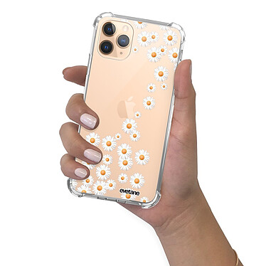 Evetane Coque iPhone 11 Pro Max anti-choc souple angles renforcés transparente Motif Marguerite pas cher