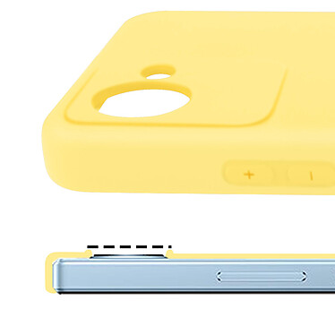 Acheter Avizar Coque pour Realme C30 Silicone Semi-rigide Finition Soft-touch  jaune