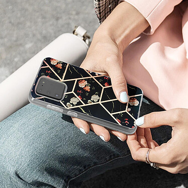 Acheter Avizar Coque Samsung Galaxy S20 Ultra Motif géométrique avec Cordon Amovible noir