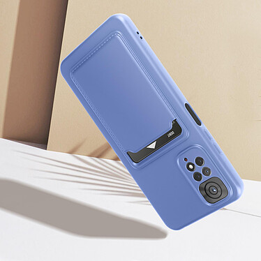 Avizar Coque pour Xiaomi Redmi Note 11 et 11s Silicone Souple Porte-carte Fine Légère  Bleu Lavande pas cher