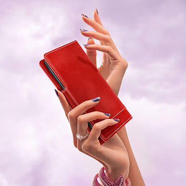 Acheter Avizar Housse pour Smartphone 5.5 à 6 pouces Universelle Porte-cartes Fonction slide  rouge