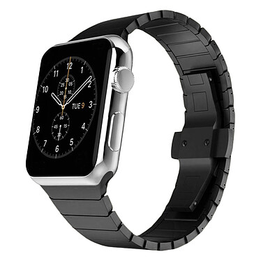 Avizar Bracelet Apple Watch 42 et 44 mm Maillons métalliques - Noir