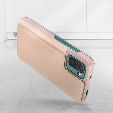 Acheter Avizar Housse Xiaomi Redmi Note 10 / Note 10s Fenêtre Affichage Heure Stand vidéo rose